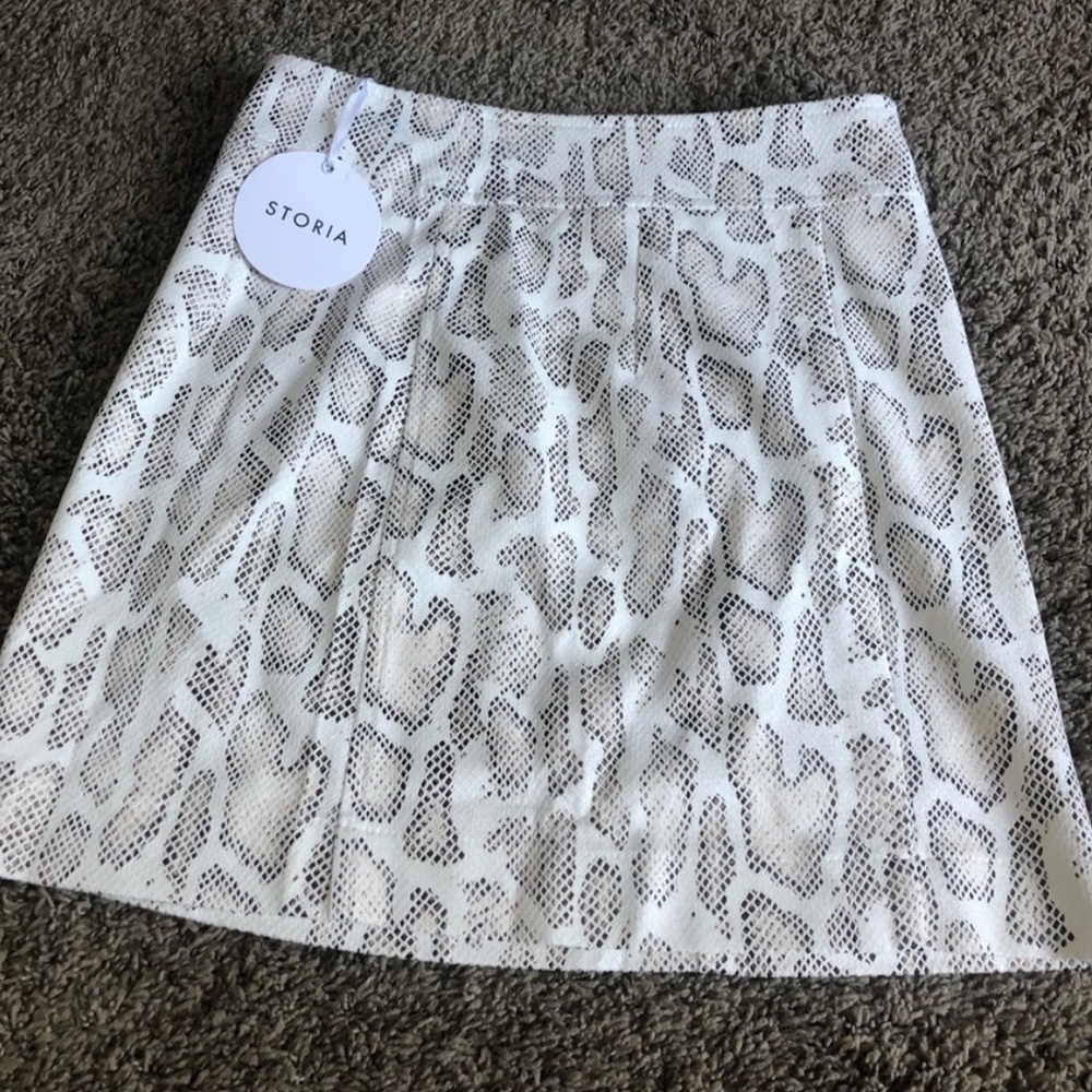 Storia Snakeskin Skirt